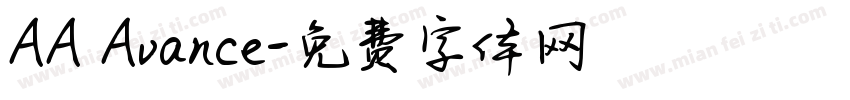 AA Avance字体转换